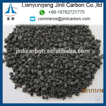 China hoher Qualität schwefelarmer Petrolkoks 1-5mm für Gießerei und Stahlherstellung hervorragende Kohlenstoffadditiv